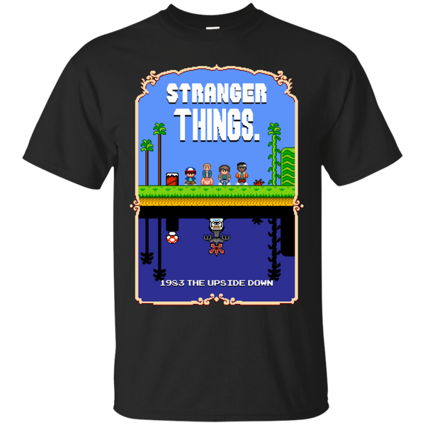 Stranger Things - Stranger Things Mario Bros 2 Pixel Art Mashup demogorgon T Shirt & Hoodie