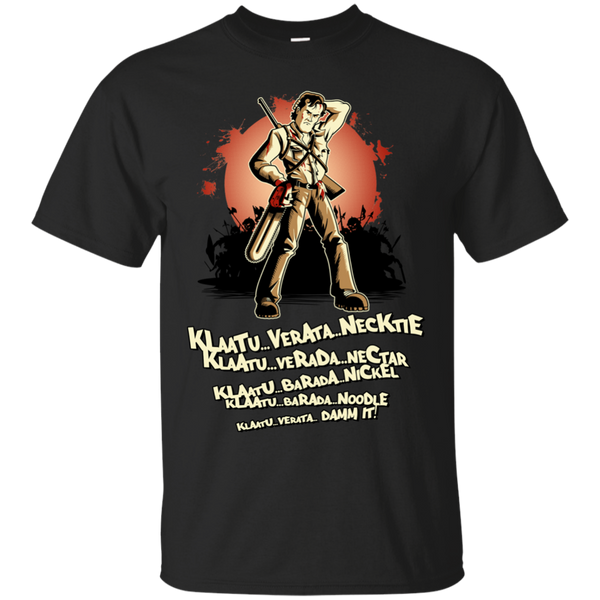 EVIL DEAD - Klaatu Barada Nikto T Shirt & Hoodie