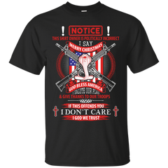 Mechanic - I SAY MERRY CHRISTMAS GOD BLESS AMERICA POLITICALLY T Shirt & Hoodie