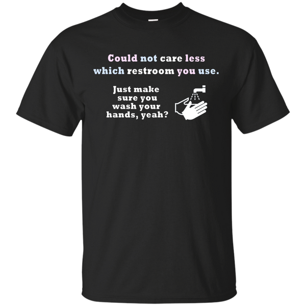 LGBT - Could Not Care Less Which Restroom You Use restroom T Shirt & Hoodie