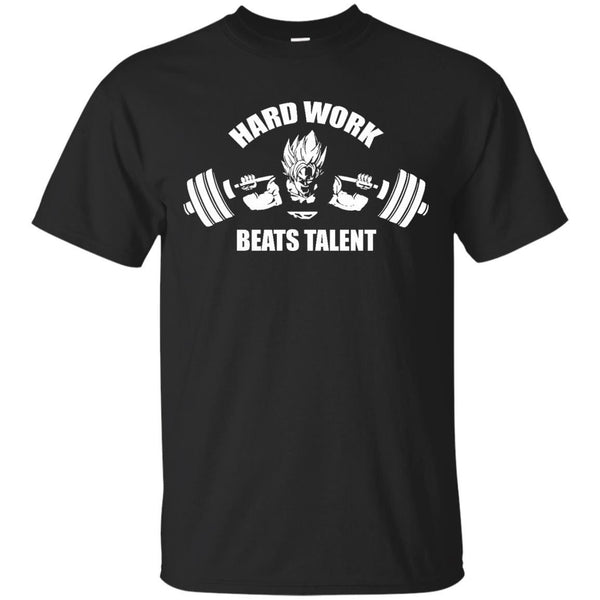 LEG DAY - Hard Work Beats Talent Goku Squat T Shirt & Hoodie