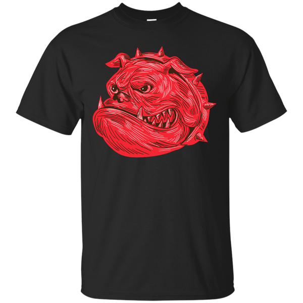 ANGRY BULLDOG HEAD DRAWING - Angry Bulldog Head Drawing T Shirt & Hoodie