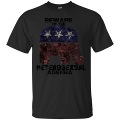 LGBT - Beware of the Heterosexual Agenda homo T Shirt & Hoodie