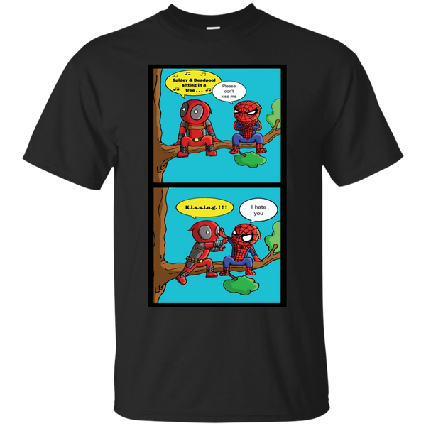 Deadpool - Spidey and Deadpool sitting in a tree deadpool T Shirt & Hoodie