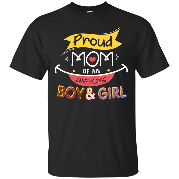Mother - Proud Mom Of An Awesome Boy And Girl mom T Shirt & Hoodie