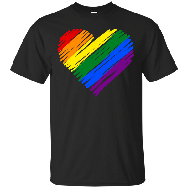 LGBT - LGBT Rainbow Heart rainbow pride flag T Shirt & Hoodie