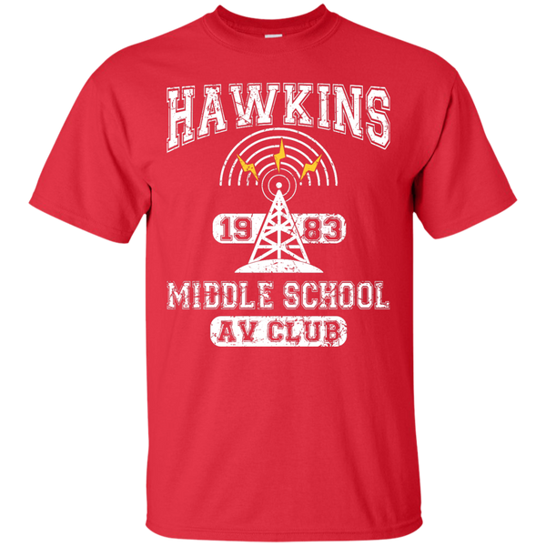 HAWKINS MIDDLE - Stranger Things Tee  Hawkins AV Club T Shirt & Hoodie