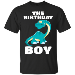 Mother - The Birthday Boy  Happy Long Neck Dinosaur Boys baby dinosaur T Shirt & Hoodie