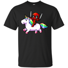 Marvel - Deadpool on a Unicorn deadpool T Shirt & Hoodie