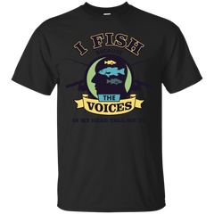 Camping - I Fish Because The Voices In My Head Tell Me To  Fishing T shirt i fish T Shirt & Hoodie