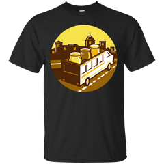 BEER FLIGHT GLASS ON VAN CITYSCAPE CIRCLE RETRO - Beer Flight Glass On Van Cityscape Circle Retro T Shirt & Hoodie