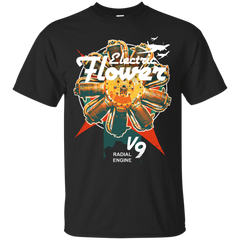 Mechanic - Electric flower airplane radial engine mechanic pilot art T Shirt & Hoodie