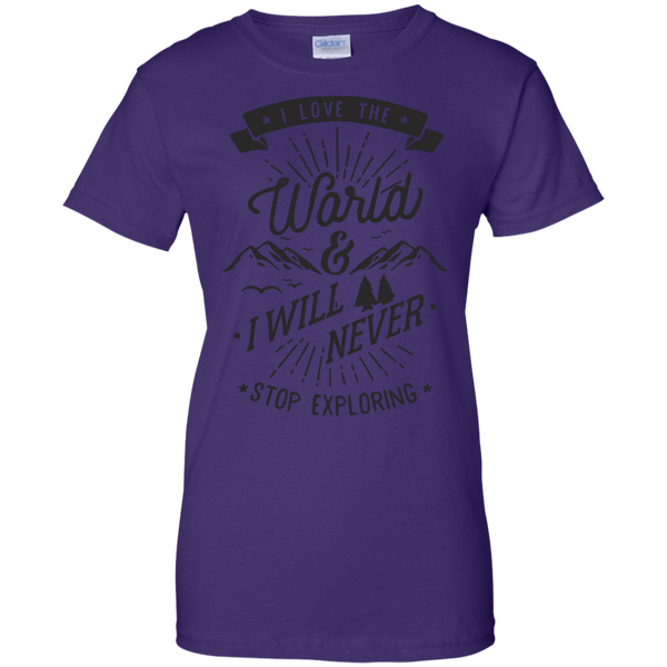 Hiking - I Love The World exploring T Shirt & Hoodie