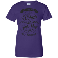 Hiking - I Love The World exploring T Shirt & Hoodie