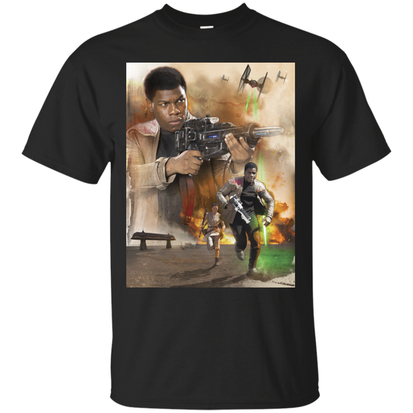 Star Wars - Rey and Finn On The Run T Shirt & Hoodie