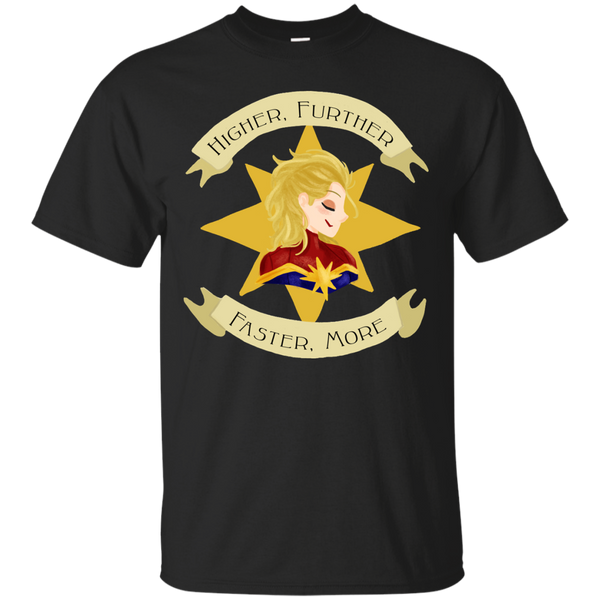 CAPTAIN MARVEL - Higher Further Faster More T Shirt & Hoodie