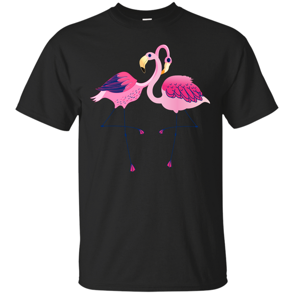 ANIMAL - Cute Pink Flamingos Illustration T Shirt & Hoodie
