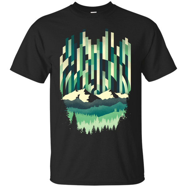Camping - Sunrise in Vertical trees T Shirt & Hoodie