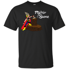 Marvel - Mjolnir in the Stone Classic Thor Helmet geek T Shirt & Hoodie