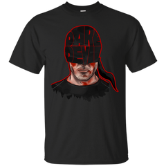 Marvel - Daredevil Origin Mask Logo Battle Damaged geek T Shirt & Hoodie