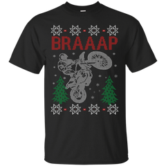 Biker - Motocross Braaap Christmas T Shirt & Hoodie