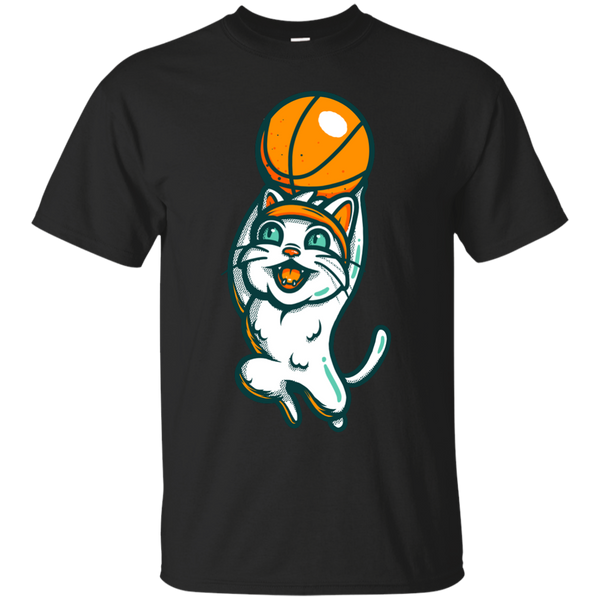 BASKETBALL - Dunk Cat T Shirt & Hoodie