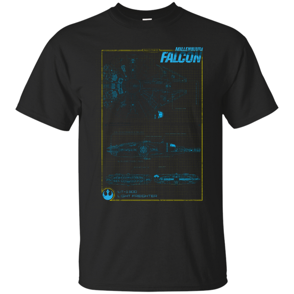 Star Wars - Falcon Schematics T Shirt & Hoodie