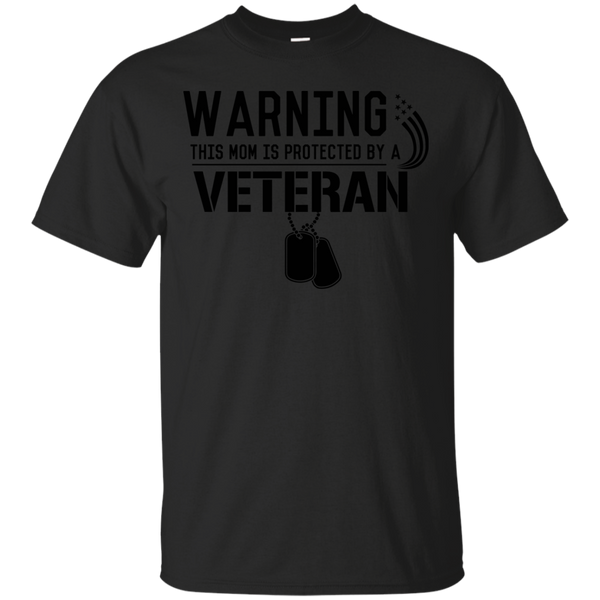 Mom - Mom Protected by a Veteran  T Shirt & Hoodie