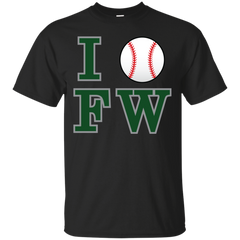 BASEBALL - I Love FW  Baseball Green Letters T Shirt & Hoodie