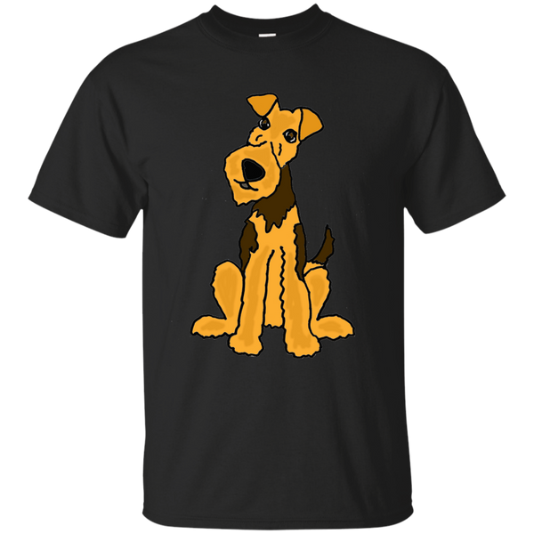 AIREDALE TERRIER - Funny Cute Airedale Puppy Dog Art T Shirt & Hoodie