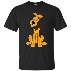 AIREDALE TERRIER - Funny Cute Airedale Puppy Dog Art T Shirt & Hoodie