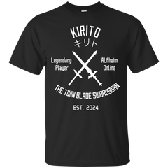 ALFHEIM - ALO Twin Blade Swordsman White T Shirt & Hoodie