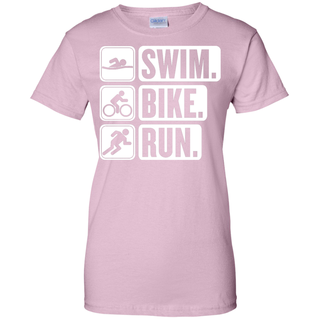 Biker - SWIM BIKE RUN SHIRT DESIGN 2 WHITE T Shirt & Hoodie