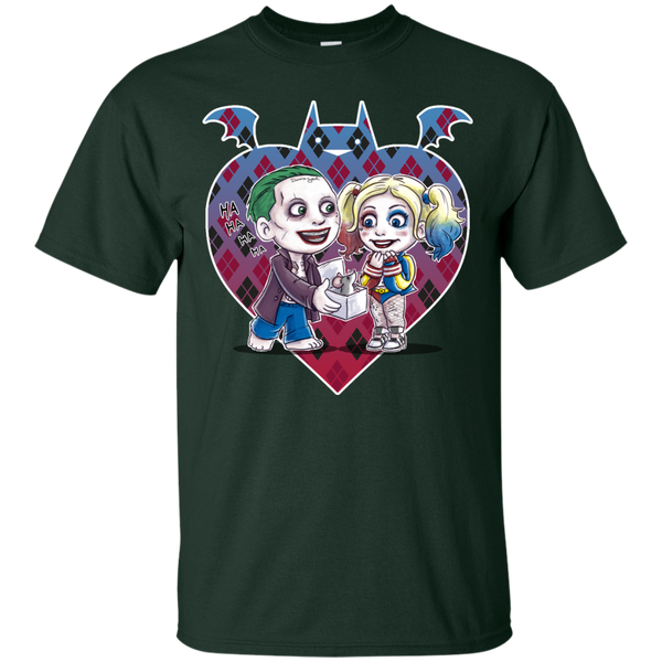 Suicide - Jokelove villain villains heroe super superheroes manga anime lol cute chibi suicide movie harley rat comic valentine valentines day comics bat heart joker love T Shirt & Hoodie
