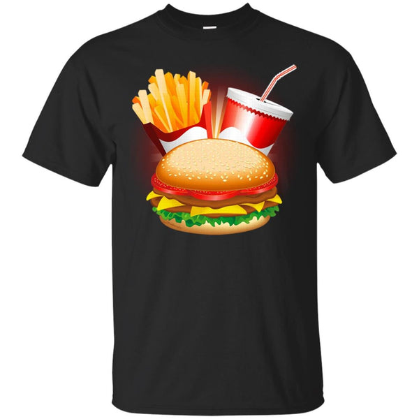 FAST FOOD - Fast Food Hamburger Fries and Drink T Shirt & Hoodie