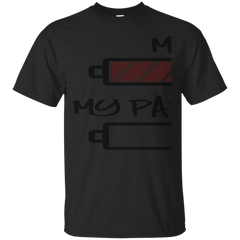 Mom - Me and my parents  Battery full battery empty no sleep T Shirt & Hoodie