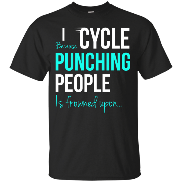 Yoga - I CYCLE BECAUSE PUNCHING PEOPLE IS FROWNED UPON T shirt & Hoodie