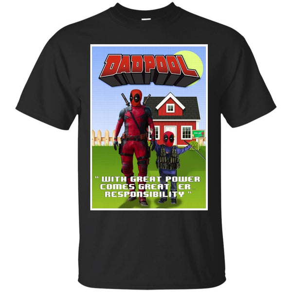 DEADPOOL FATHERS DAY COMIC MARVEL ART - DadPool  Happy Fathers Day T Shirt & Hoodie
