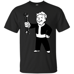 Mechanic - VAULT BOY MECHANIC BW T Shirt & Hoodie