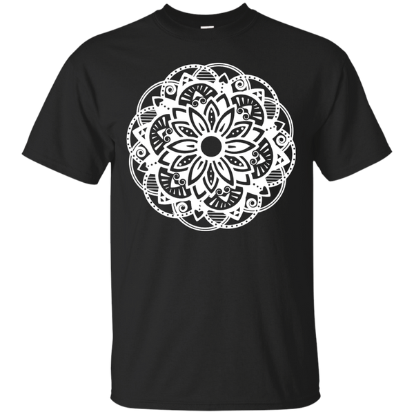 Yoga - Floral Mandala  White T Shirt & Hoodie