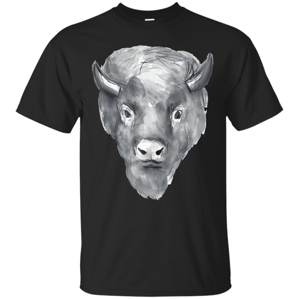 AMERICAN BISON HEAD WATERCOLOR - American Bison Head Watercolor T Shirt & Hoodie
