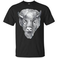 AMERICAN BISON HEAD WATERCOLOR - American Bison Head Watercolor T Shirt & Hoodie