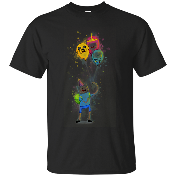ADVENTURE TIME - Finn with Birthday Balloons T Shirt & Hoodie