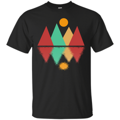 Camping - Moon Over Four Peaks 2 mountains T Shirt & Hoodie
