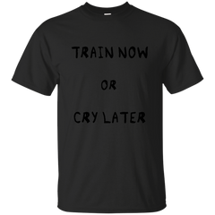 Deadpool - Train now or cry later bodybuilding T Shirt & Hoodie
