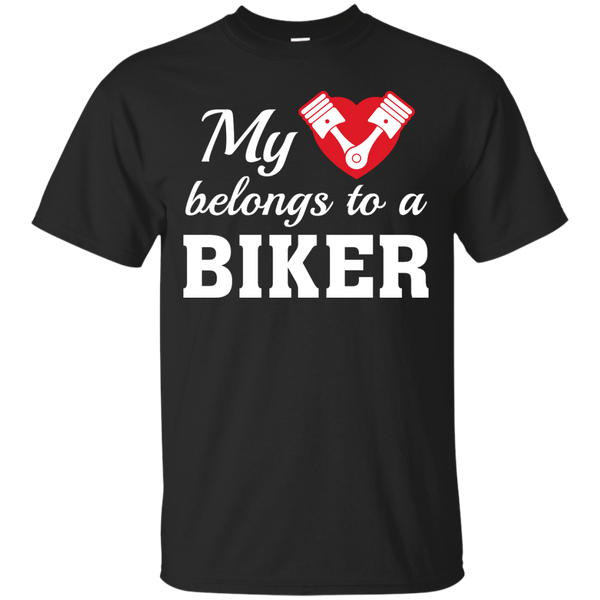 BRIDE - My Heart Belongs To A Biker T Shirt & Hoodie