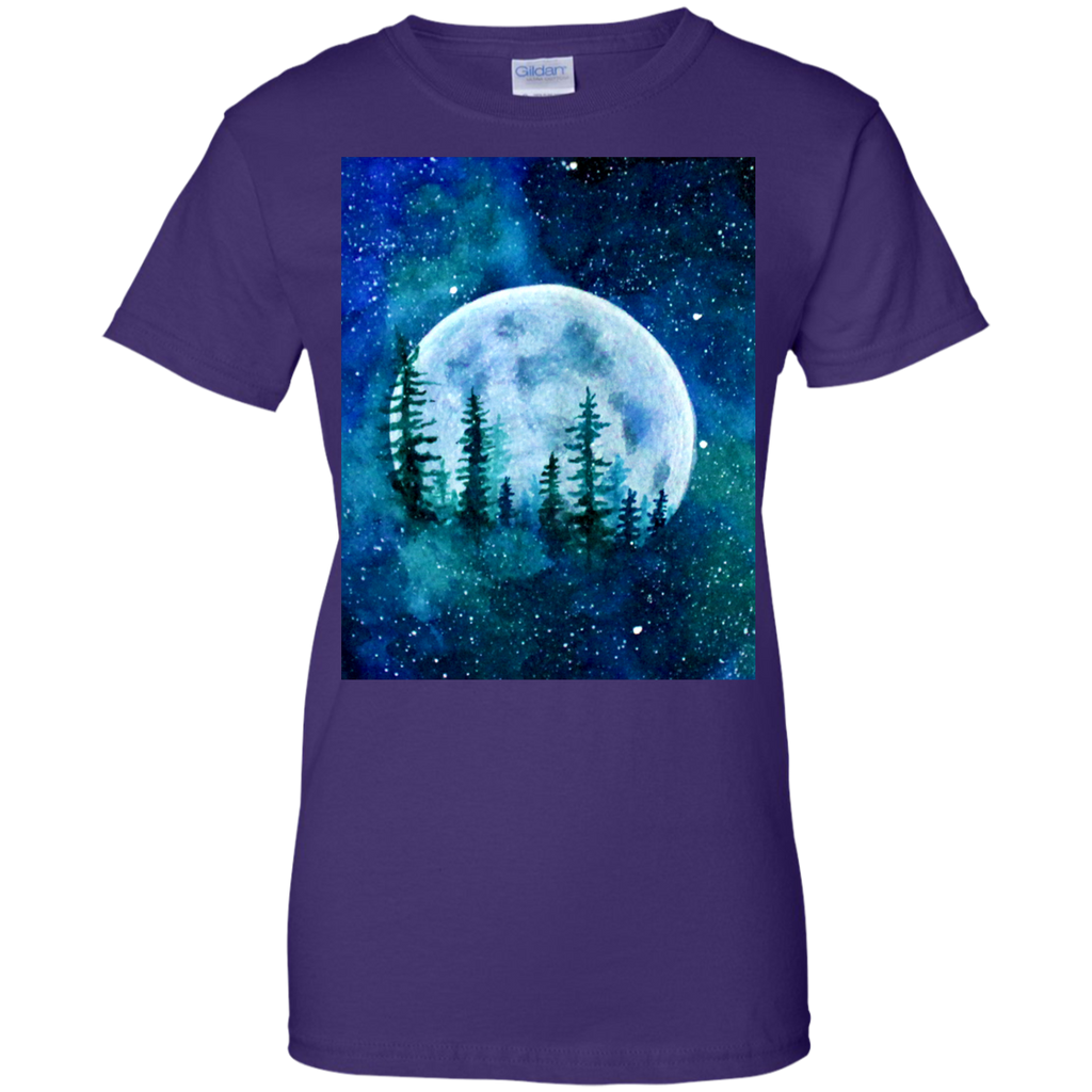 Camping - Moon and the Trees full moon T Shirt & Hoodie