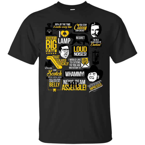 ANCHORMAN - Anchorman Quotes  Blue T Shirt & Hoodie