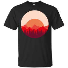 Hiking - Mountain Sunset mountain T Shirt & Hoodie