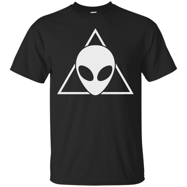 ALIEN HEAD - Space Alien Head Triangle T Shirt & Hoodie